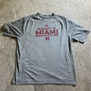 Miami Ohio Team Issues Basketball Shirt. Addidas